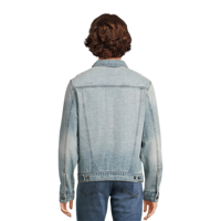 Vestes en jean slim pour hommes de qualité supérieure, taille plus, col rabattu, style oversize délavé BD pour un look tendance en hiver