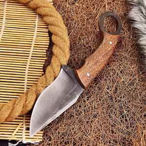 Wholesale Handmade Custom Size Premium Quality High Carbon <b>Steel</b> Skinner Knife Comfortable Leather Sheath Industrial Camping OEM - Product Image 1