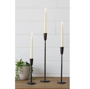 Home And <b>Christmas</b> Decorative Metal Taper Candle Holder for Tabletop Lighting Decoration Black Finished Candle Taper - Product Image 3