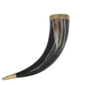 Lujo hecho a mano Medieval fiesta tema vikingo beber cuerno Natural Animal estilo hecho a mano superior decorativo Drinkware pulido - Product Image 5