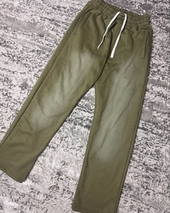 Multi Color Simple Liso Ligero Oversized Baggy Hoodie Pantalones de chándal Jogger pantalón Conjunto de dos piezas Vintage Print Hombres Chándales - Product Image 4