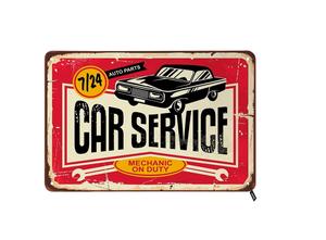 Plaque Métallique Vintage en Métal Plaque Métallique en Étain Durable Élégante pour la Maison, Hôtel, Décoration Extérieure, Prix de Gros - Product Image 2