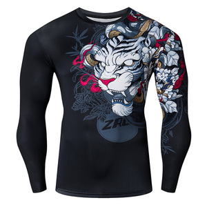 Vente en gros Jiu Jitsu Rash Guard personnalisé à manches courtes MMA Jiu Jitsu Kimono de Jiu Jitsu Compression Boxe Rash Guard pour hommes - Product Image 3