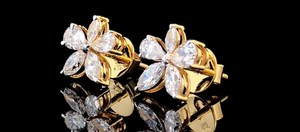 Pendientes de Diamantes Cultivados en Laboratorio con Certificación SGL de 2.00 CTW, Forma de Pera y Marquesa, Joyería Fina - Product Image 2