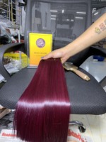 Mèches de Cheveux Humains Vierges Bruts Non Traités "Super Double Drawn" du Vietnam, Tissage Lisse Os, Non Remy, Extensions Fournisseurs