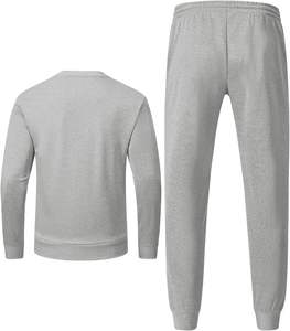 Ensemble de survêtement décontracté réversible 2 pièces pour homme, taille XXL, automne, sweat à capuche à manches longues, pantalon de jogging en molleton respirant, personnalisable - Product Image 2
