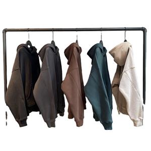 Fabrication de sweats à capuche en coton 100% à épaules tombantes pull unisexe personnalisé poids lourd surdimensionné broderie vierge sweat à capuche - Product Image 1