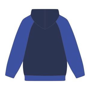 Sweat à capuche à manches raglan bleu marine, broderie en chenille, sororité grecque Divine Nine, fierté universitaire, logo personnalisé, mode, éducation HBCU - Product Image 3