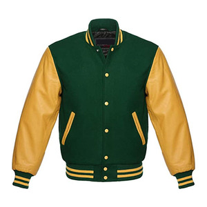 Veste universitaire tissée en laine unisexe personnalisée OEM col montant bouffant d'hiver respirant coupe-vent caractéristiques lettre unique jeunes - Product Image 1
