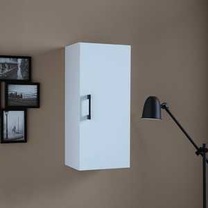Reversible Door <b>Bathroom</b> <b>Cabinet</b> with Ravenna Handle White & Black Export Bath & Toilet Supplies - Product Image 1