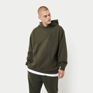 Sudadera con capucha con forro transpirable de rizo francés de algodón 100% superventas Unisex de gran tamaño de alta calidad de punto de invierno de peso pesado sólido para hombres - Product Image 1