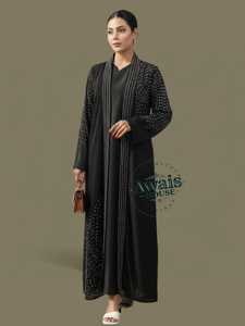 Caftan à manches longues grande taille Abaya Dubai vente en gros islamique longueur au sol léger fait à la main robe arabe musulmane traditionnelle - Product Image 2