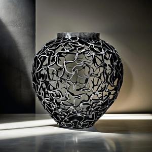 Vases à fleurs en forme de pot de style vintage pour la décoration de table à manger, étagère, décoration et accent décoratif pour la maison, vente en gros en provenance d'Inde - Product Image 3