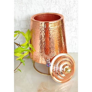 Handmade Polished Copper Water <b>Dispenser</b> Traditional & Modern Manual Home Kitchenware Office Party Restaurant Saniya Handicraft - Product Image 2