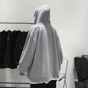 Cárdigan clásico versátil con cremallera para hombre, ropa deportiva de estilo perezoso para otoño para invierno, impresión Digital de Color sólido - Product Image 2