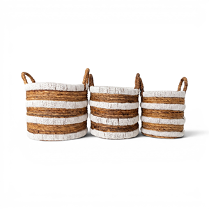 Panier de rangement en coton pour salon - Panier à linge Banana Spasi - Product Image 2