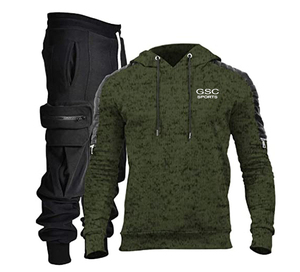 Conjunto de chándal de entrenamiento deportivo de Sudadera con capucha y pantalón de Jogger hecho a medida trajes de jogging de alta calidad para hombres al por mayor - Product Image 5