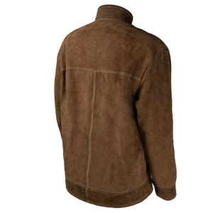 Chaqueta de cuero de soldadura de cuero industrial/Chaqueta resistente al fuego/ropa de soldador de cuero de vaca - Product Image 2