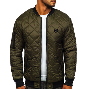 Chaqueta bomber personalizada para hombre, cazadora lisa de alta calidad, 2023 algodón, OEM, 100% - Product Image 3