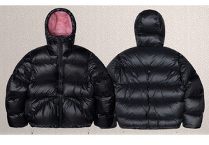 Veste d'hiver épaisse et chaude en duvet surdimensionnée unisexe personnalisée avec doublure contrastée rose, parka lourde, vêtements de rue - Product Image 2