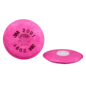 Filtro de partículas 3M 2091 (P100) para protección respiratoria contra partículas vapores orgánicos gases nocivos - Product Image 1
