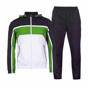 Survêtement de couleurs contrastées pour hommes Jogger Training Suit Logo personnalisé Sportswear Athletic Running Outfit Wholesale OEM Supplier - Product Image 1