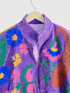 Veste en lin brodée à fleurs, col montant, manches longues, style Prairie Chic, vêtements de printemps pour femmes - Product Image 5