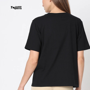 Camisetas de Lona al por Mayor Personalizadas OEM de Alta Calidad con Cuello en V, 100% Algodón, de Secado Rápido y Transpirables, Sólidas, para Mujer 2026 - Product Image 5