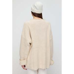เสื้อสเวตเตอร์ถักทรงหลวมแบบลำลอง - Product Image 6