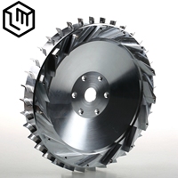 Service de fraisage CNC 5 axes sur mesure pour roues à pales de turbine de précision utilisées dans la ventilation et le mélange industriels