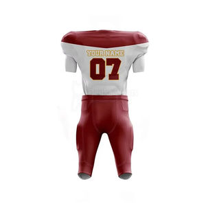 Tissu en polyester et élasthanne respirant de haute qualité, uniforme de football américain à protection UV, nom/nombre personnalisé, sublimé - Product Image 2