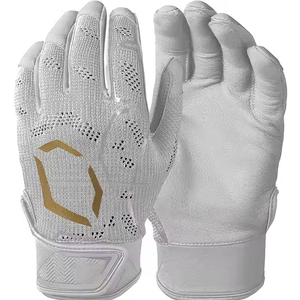 Professional Manufacturers Premium Quality Custom Logo 100% Leather Batting Gloves for Kids Youth Men Baseball Gloves - Product Image 4