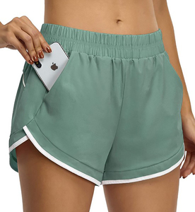 Shorts décontractés pour femmes de qualité supérieure, taille mi-haute, respirants, confortables, lavage moyen, tissu durable, vente en gros OEM - Product Image 5
