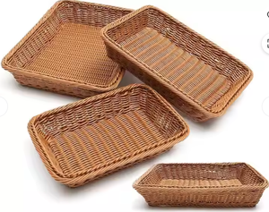 Natural Handcrafted <b>Bamboo</b> <b>Basket</b> Handmade Eco-Friendly Multifunction for Kitchen Organization Stylish Storage for Fruits Bakery - Product Image 2