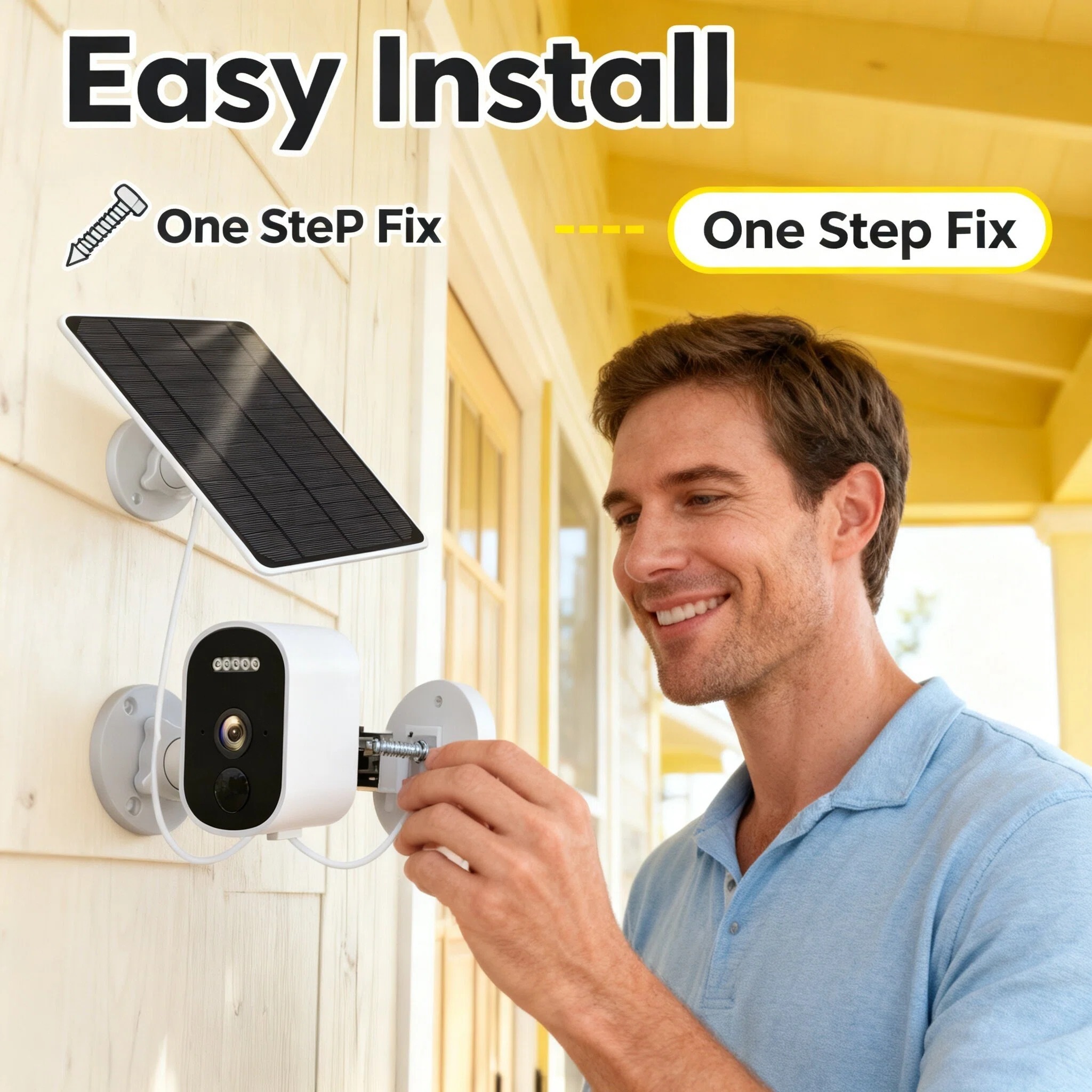Portable Solar Panel Battery Powered Indoor Mini Outdoor Security Small Wifi Cameras with Solar Panel · image 4