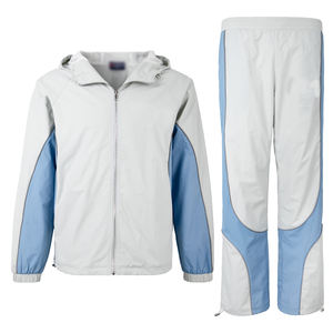 Conjunto Deportivo Personalizado para Hombre, Chaqueta con Cremallera y Pantalones Deportivos de Poliéster/Algodón, Resistentes al Viento, Elásticos en Cuatro Direcciones, con Bordado - Product Image 1