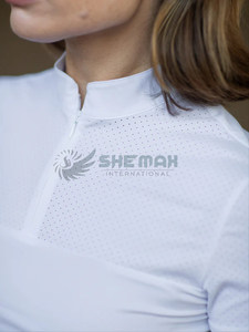 Shemax 2024 personnalisé en gros chemise de spectacle à manches courtes pour hommes de haute qualité OEM fabriqué au Pakistan ensembles et accessoires équestres - Product Image 2