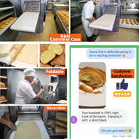 Machine Automatique à Feuilleter la Pâte pour Boulangerie, Laminoir à Pâte, Façonneuse de Croissant, Pâte Feuilletée, Baklava