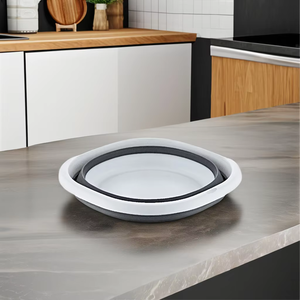 Afossa กล่องเก็บของ10L พับได้, กล่องเก็บของพลาสติกสี่เหลี่ยมขนาดใหญ่พับได้หัวฉีดและถังขยะใช้ได้จริง - Product Image 1