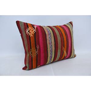 หมอนผ้าวูลถักลายโบฮีเมียนหลากสี20X28นิ้วหมอนตกแต่งวินเทจพิมพ์ลายทอสำหรับพื้นเครื่องนอน - Product Image 3