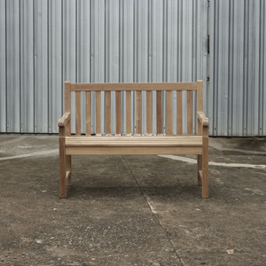 Banc classique 2 places en bois massif teck mobilier de jardin extérieur indonésie thaïlande Vietnam chine pour USA marché européen Fine St - Product Image 2
