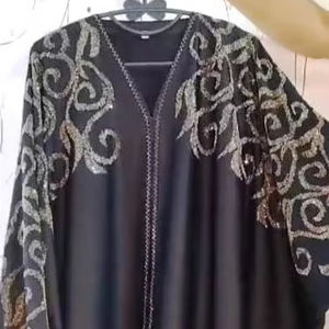 Islamic Elegant <b>Modest</b> Women's Traditional Muslim Clothing Premium Bridal Kaftan Abaya Style Dubai-Accessory Included - Product Image 1