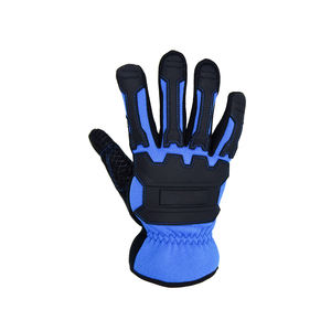 Gants de travail multi-usages en cuir, résistants aux coupures et aux chocs, avec protection TPR, pour mécaniciens, en cuir de vache - Product Image 1
