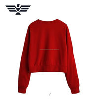 Sudadera Casual de Punto 100% Algodón para Mujer, de Alta Calidad, para Invierno, Estilo Urbano, Color Personalizado, Transpirable