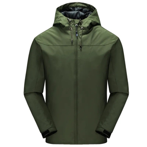 Wholesale <b>Lightweight</b> Waterproof Windproof <b>Men's</b> <b>Casual</b> Sport Hooded Windbreaker <b>Jacket</b> - Product Image 5