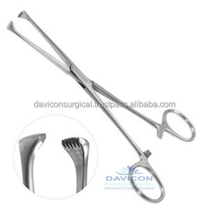 De acero inoxidable Allis tejido fórceps 5X6 dientes 10 - Product Image 1