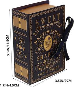 Boîtes à Bonbons Décoratives de Mariage, Boîte de Rangement en Forme Vintage, Bibelot, 20 Pièces - Product Image 6