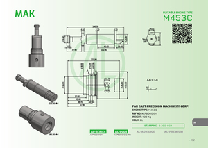 Piezas de estampado de motor diésel marino MAK M453C nuevo de Taiwán 3.390-604 émbolo y barril - Product Image 5