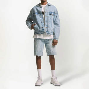 Fabricante de Pakistán, Pantalones Cortos de Mezclilla para Hombre, Servicio OEM, MOQ Bajo, Diseño Personalizado, Pantalones Cortos de Mezclilla de Buena Calidad - Product Image 2