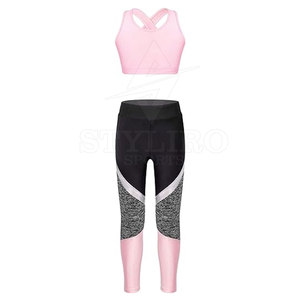 Wholesale 2 Piece <b>Yoga</b> Fitness Gym Clothes Women High Quality Customized Printing Light Weight Women <b>Yoga</b> <b>Set</b> - Product Image 3